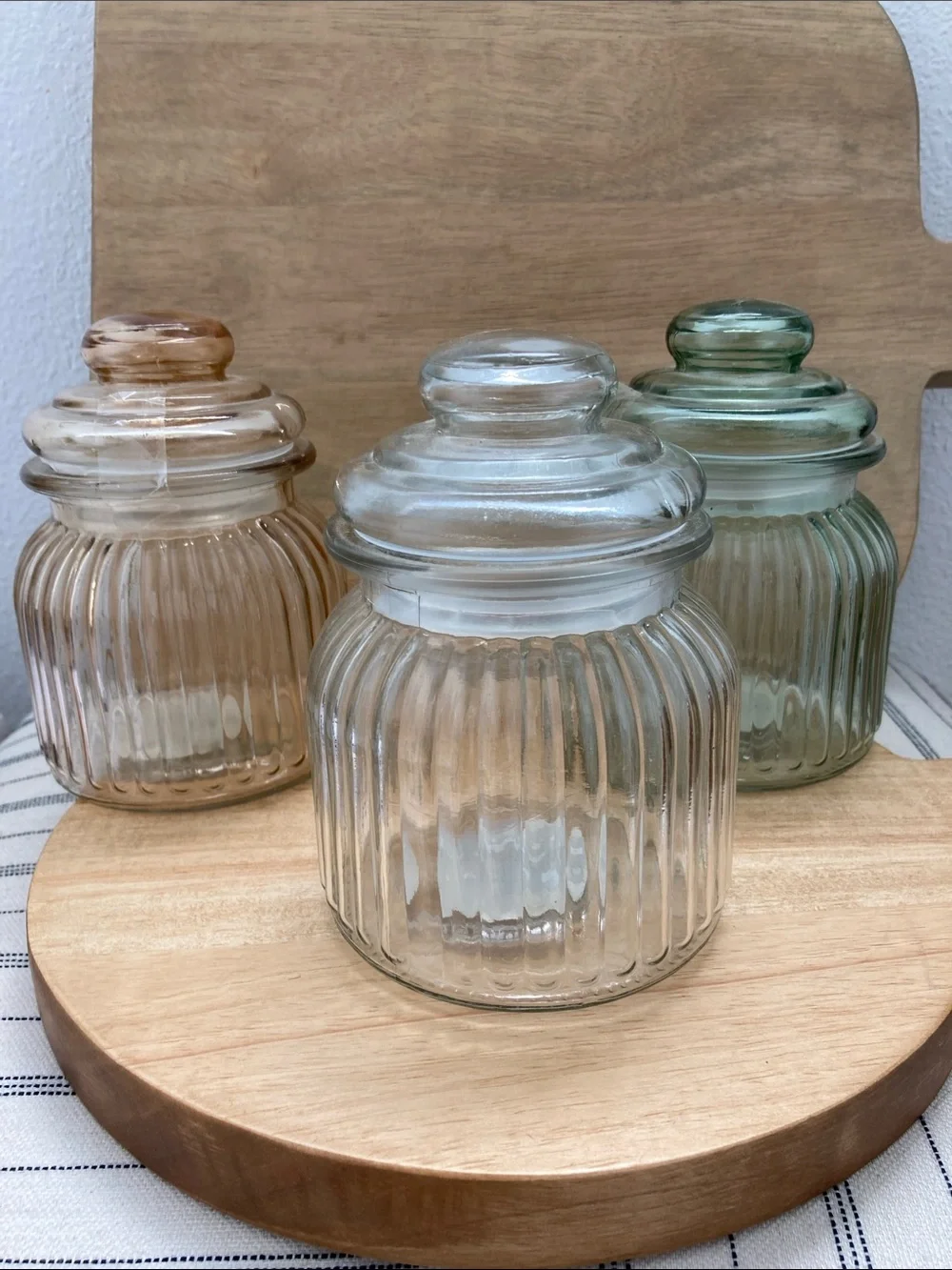 SALE! 50% Off Target Ribbed Glass Apothecary Jars 7” Tall